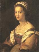 Andrea del Sarto Portrait of the Artist s Wife France oil painting reproduction